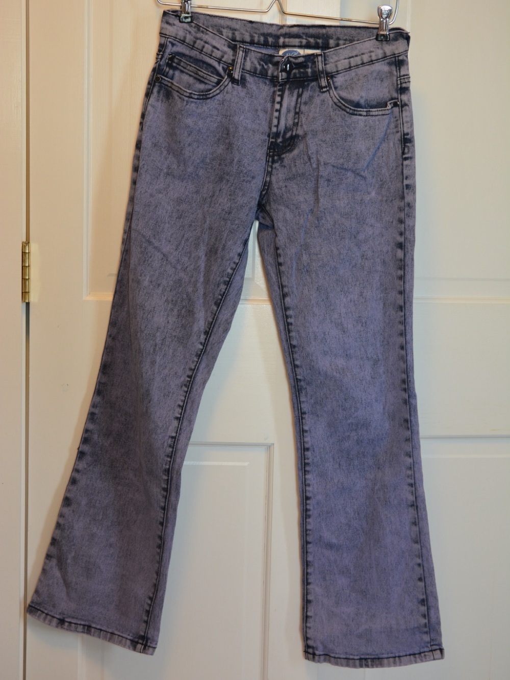 Diane Gilman Purple Wash Low Rise Bootcut Jeans